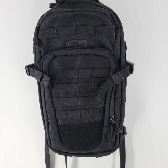 Highland Tactical Black MOLLE Backpack EDC Range Bug Out Bag - Picture 2 of 15